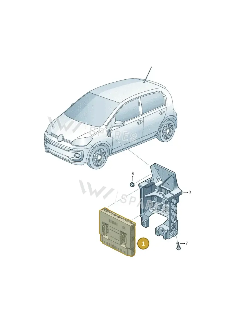 1S0937090M — SEAT Mii Electric (2020-2021) diagram 892937500, position 1