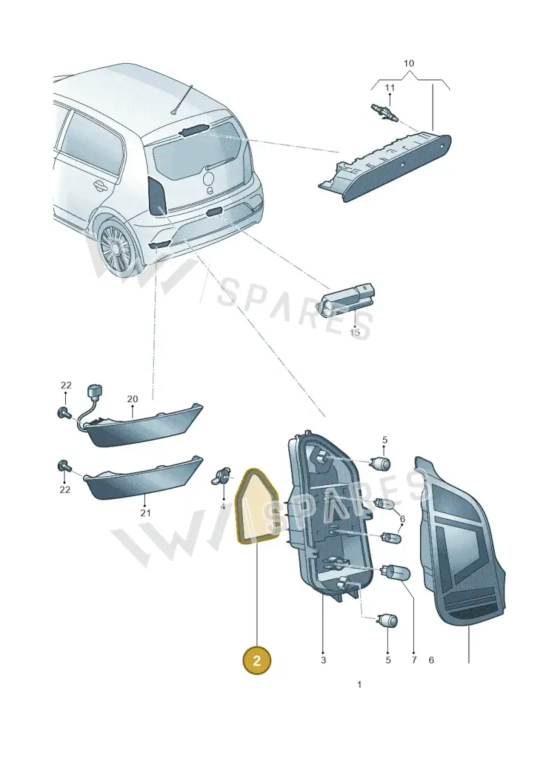1S0945192A — Volkswagen up! (2016-2023) diagram 892945000, position 2