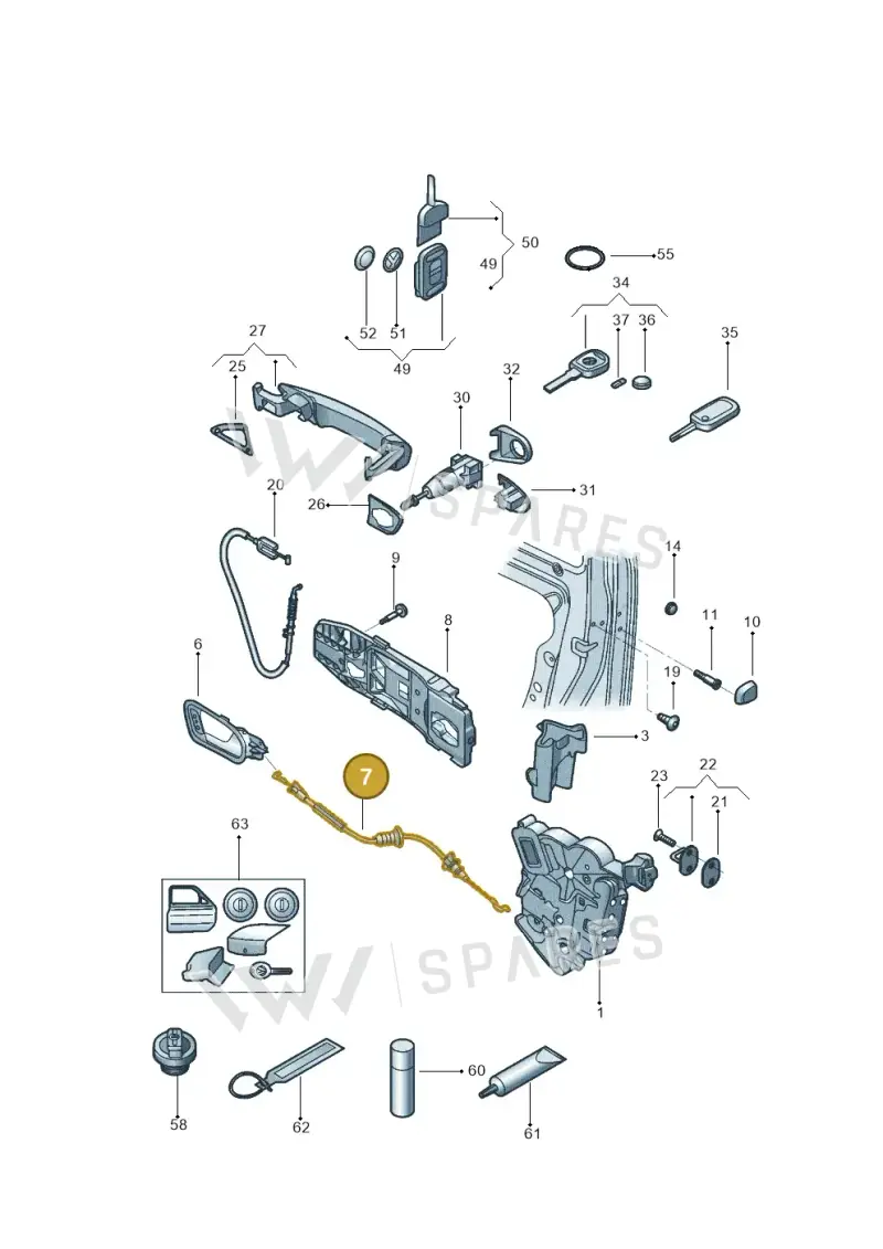 1S4837085D — Volkswagen Up! 1.0 TSI (2013-2017) diagram 559837000, position 7