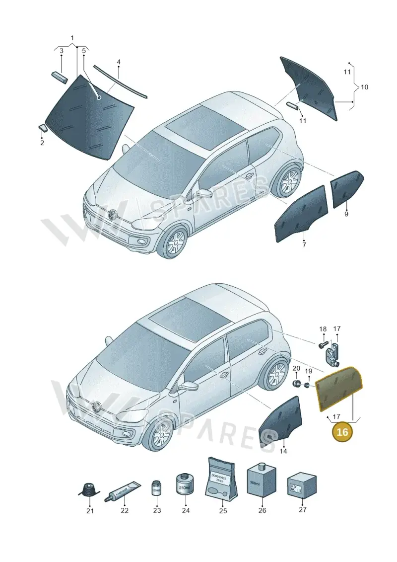 1S4839101L — SEAT Mii (2011-2019) diagram 723845000, position 16