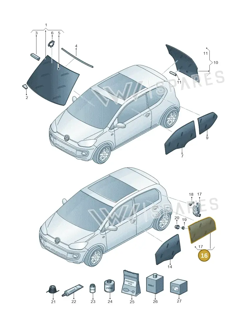1S4839101L — SEAT Mii Electric (2020-2021) diagram 899845000, position 16