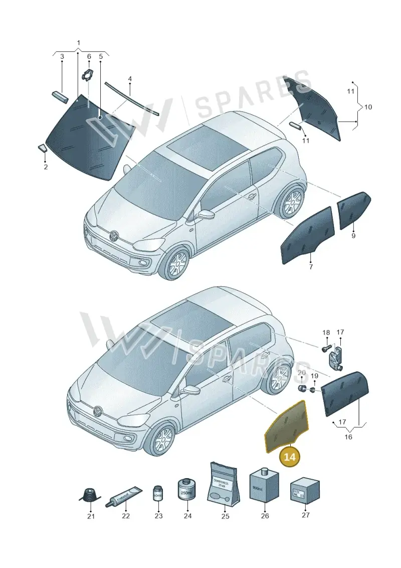 1S4845201C — SEAT Mii Electric (2020-2021) diagram 899845000, position 14