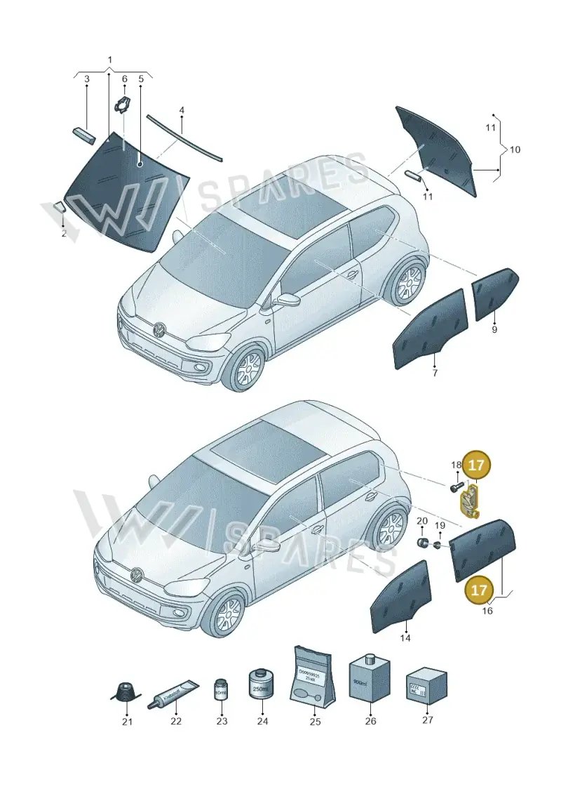 1S4847106C — SEAT Mii Electric (2020-2021) diagram 899845000, position 17