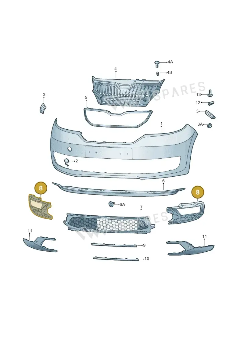 1ST807262B — Skoda Citigo (2019-2021) diagram 583807000, position 8