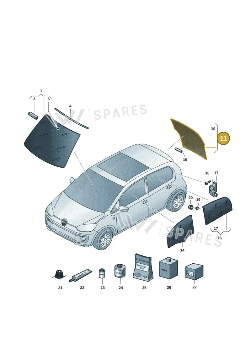 1ST845051FNVB — Skoda Citigo (2019-2021) diagram 727845002, position 11