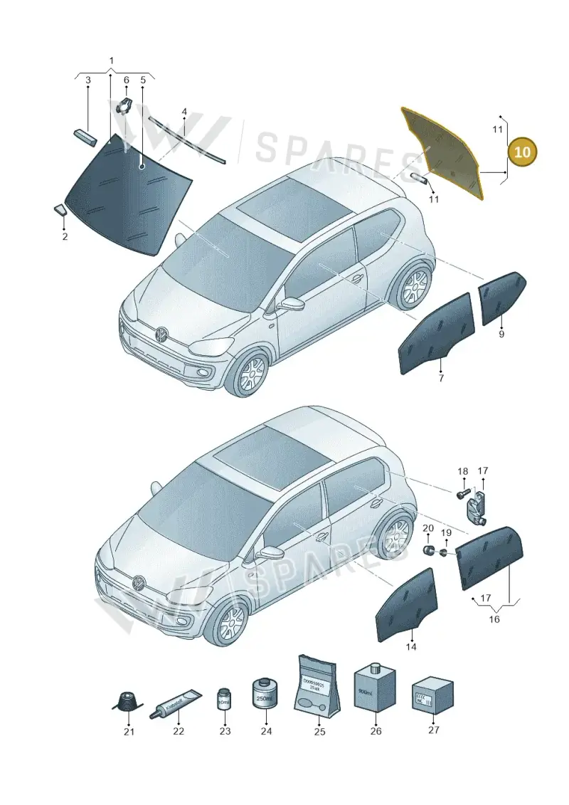 1ST845051FNVB — SEAT Mii Electric (2020-2021) diagram 899845000, position 10