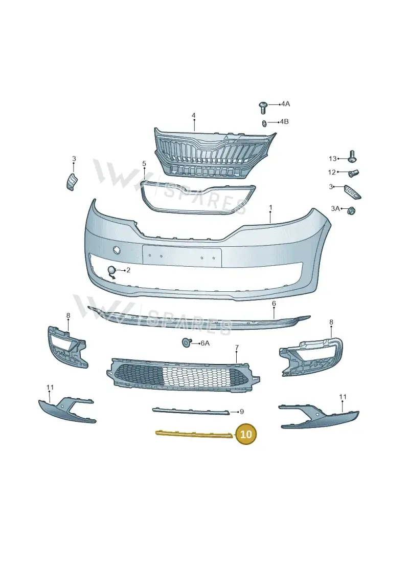 1ST853101AGRU — Skoda Citigo (2019-2021) diagram 583807000, position 10