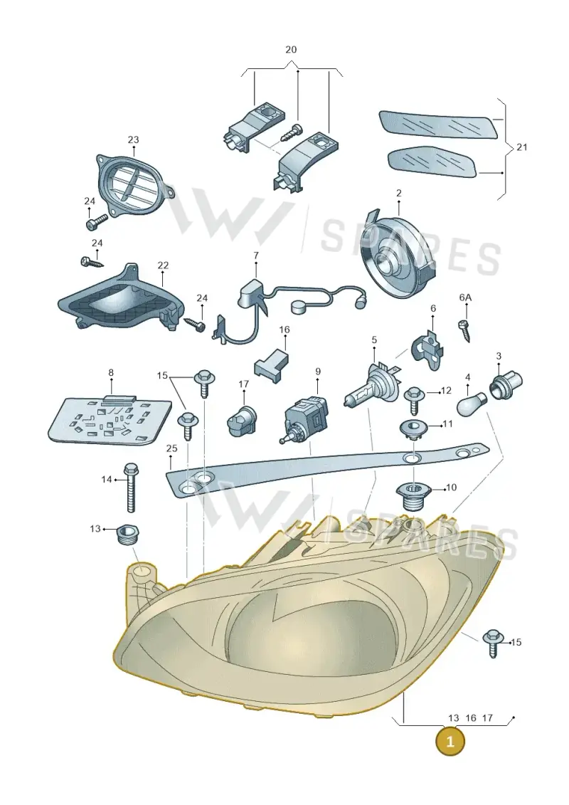 1ST941006 — Skoda Citigo (2019-2021) diagram 727941100, position 1