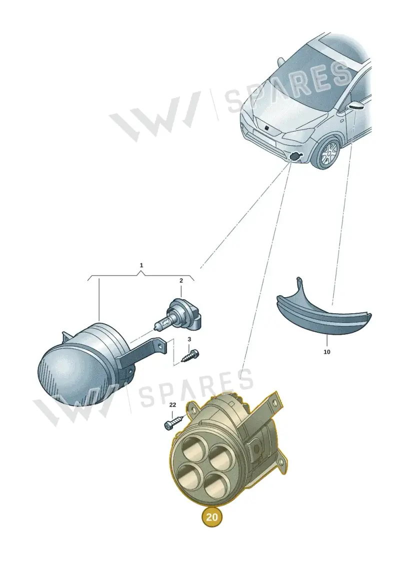 1ST941056 — SEAT Mii Electric (2020-2021) diagram 12s941040, position 20