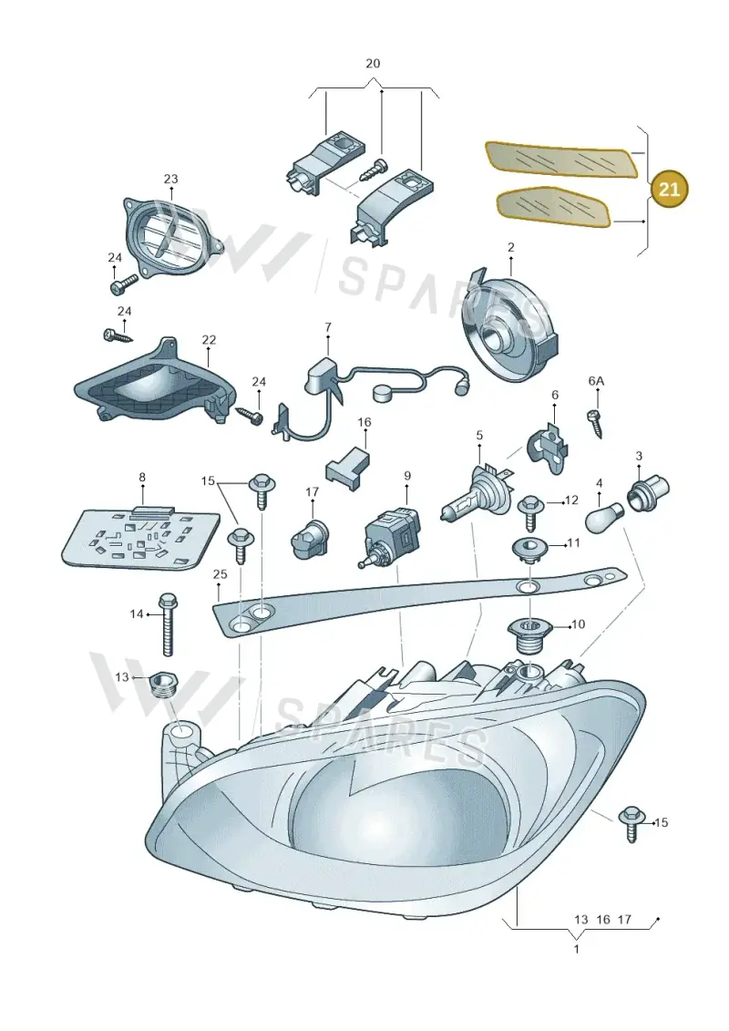 1ST941981B — Skoda Citigo (2019-2021) diagram 727941100, position 21