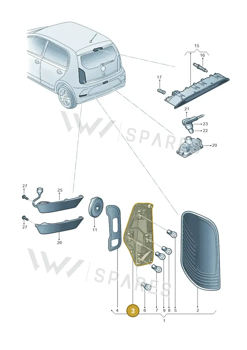 1ST945258 — Skoda Citigo (2019-2021) diagram 583945000, position 3