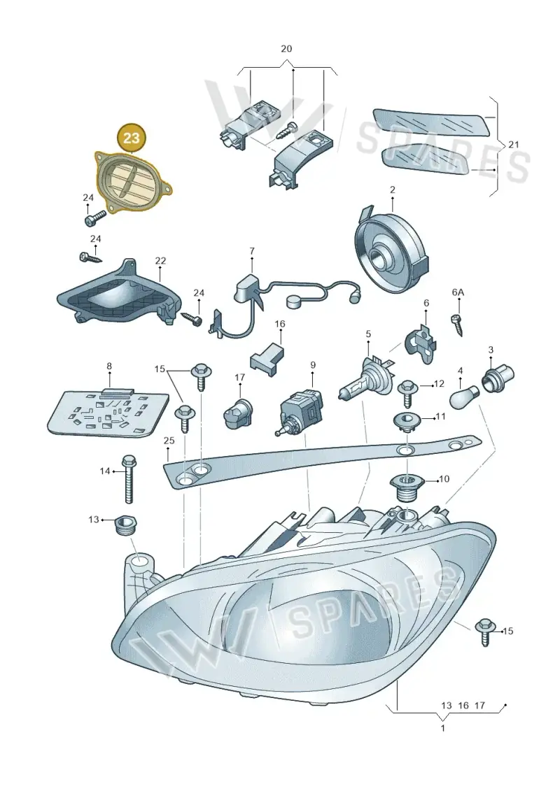1ST998132 — Skoda Citigo (2019-2021) diagram 727941100, position 23