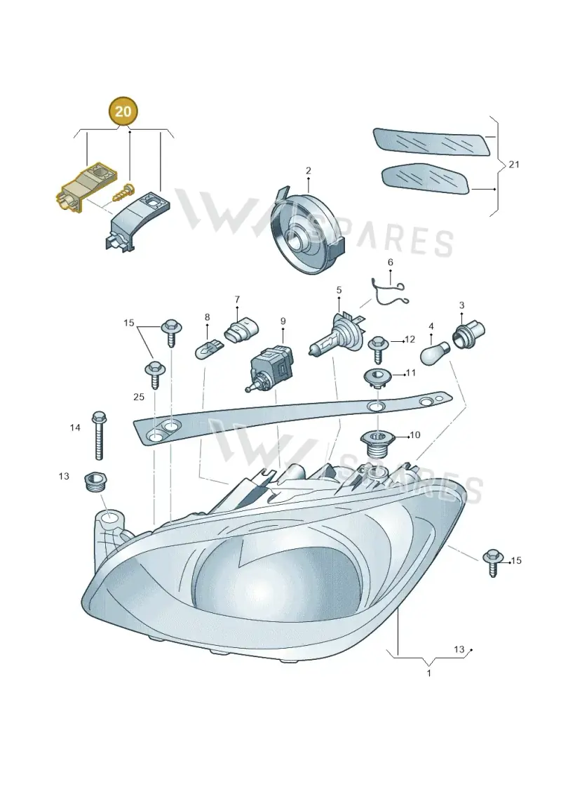 1ST998226 — Skoda Citigo (2011-2019) diagram 727941000, position 20