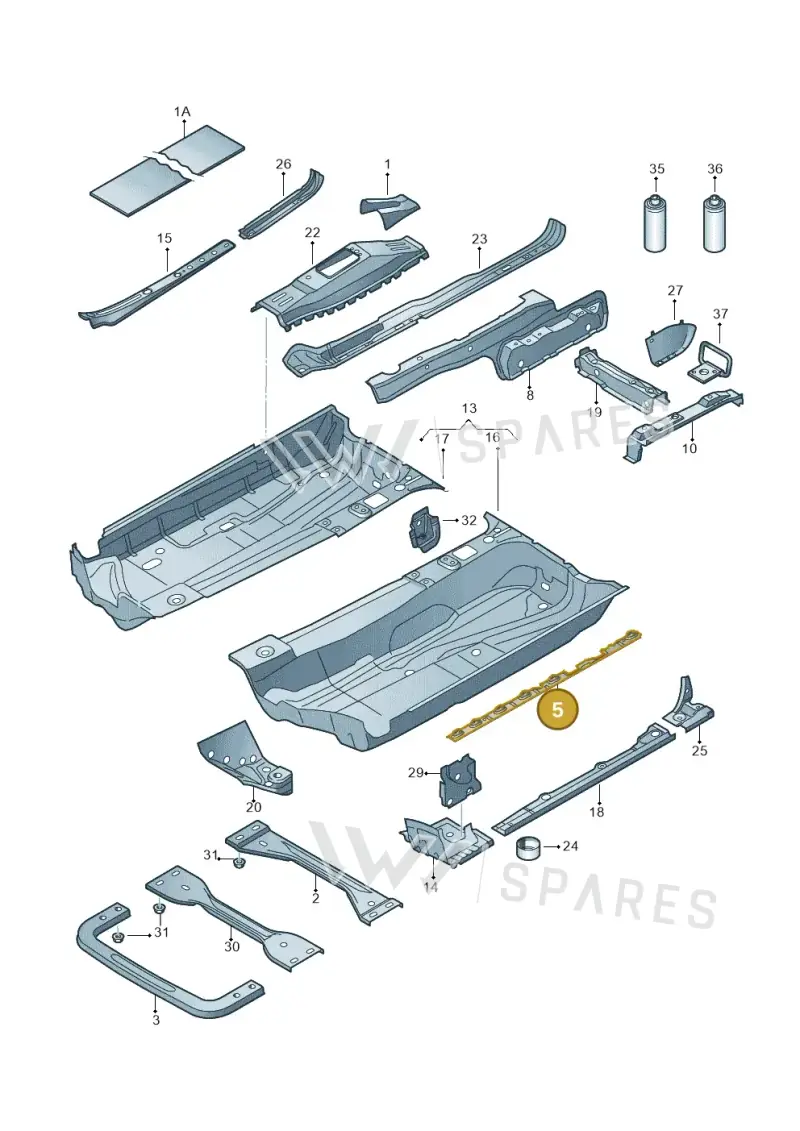 1T0802308 — Volkswagen Touran 2.0 (2010-2015) diagram 409803100, position 5