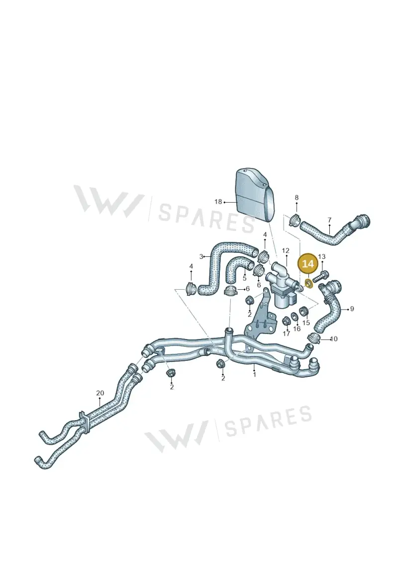 1T0805179A — Volkswagen Caddy Maxi Kombi (2020-2024) diagram 869819800, position 14