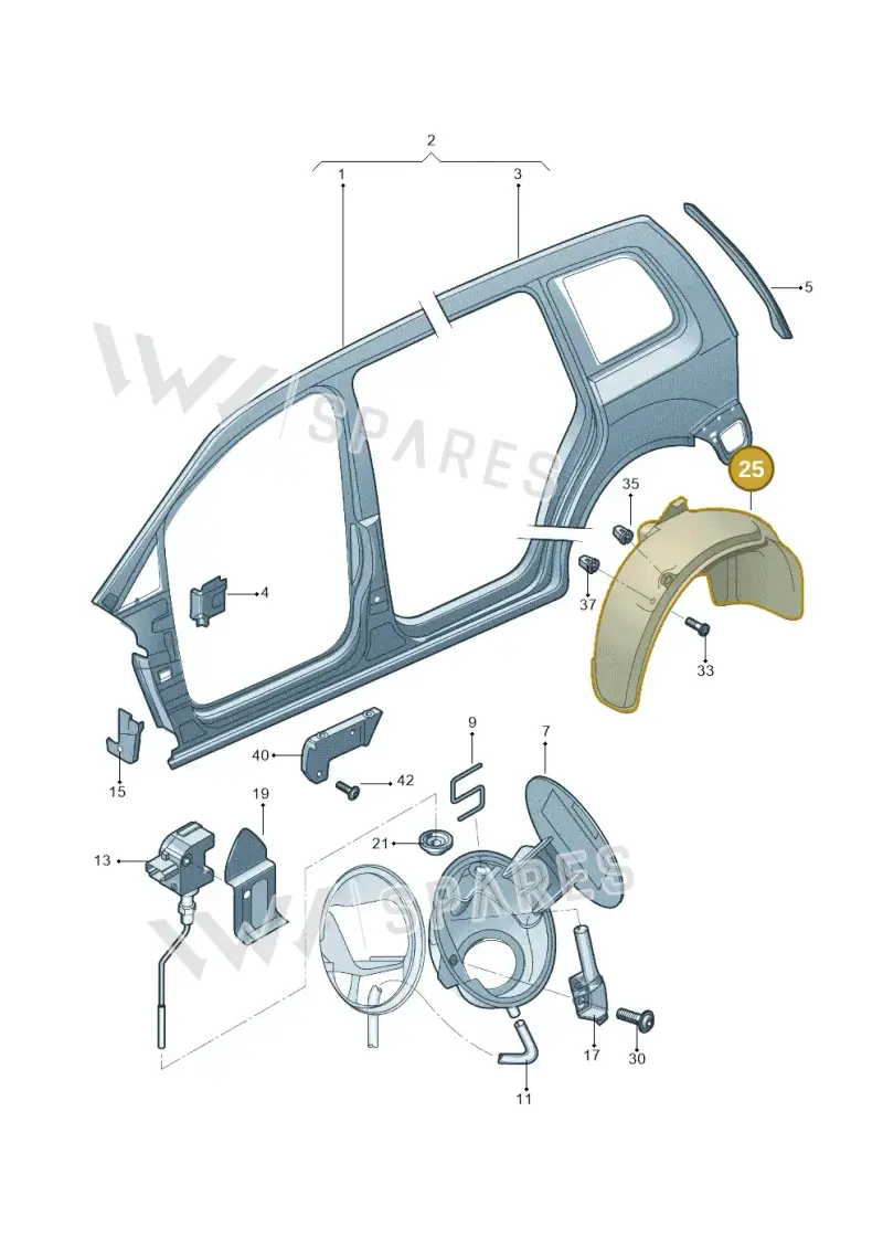 1T0810972F — Volkswagen TOURAN (SVW)       "CN"04> (2004-) diagram 446809100, position 25