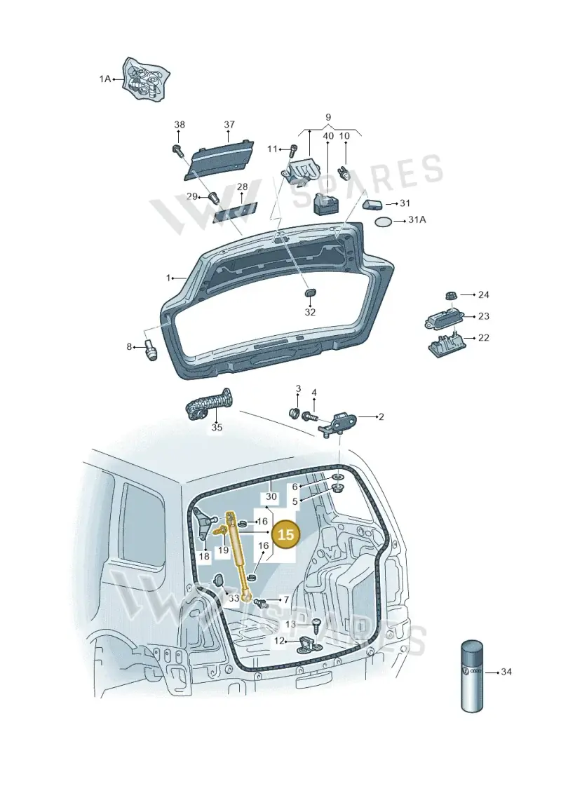 1T0827550J — Volkswagen Touran 2.0 (2010-2015) diagram 694827300, position 15