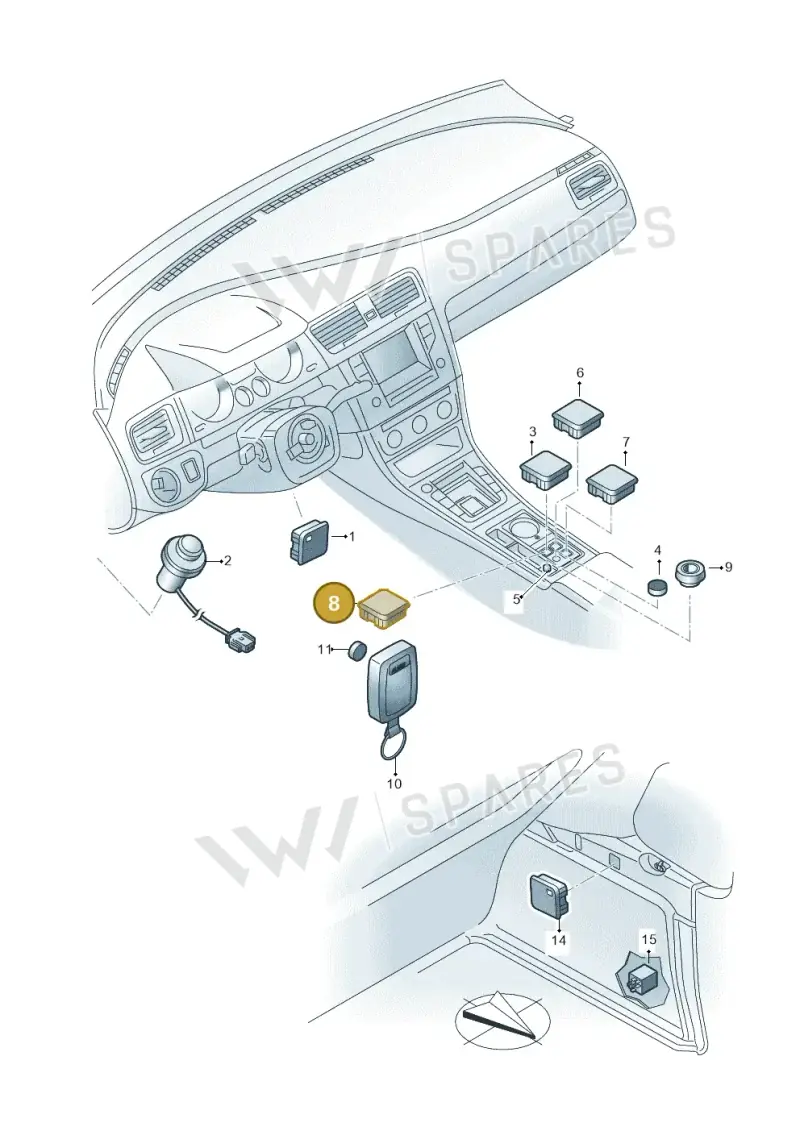 1T08581293X1 — Volkswagen Golf 2.0 (2016-2020) diagram 763941510, position 8