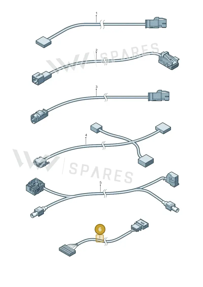 1T0971013 — Volkswagen Golf Estate (2013-2017) diagram 763971910, position 6