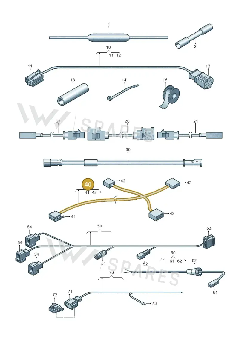 1T0971037C — Volkswagen Passat saloon (2014-2024) diagram 793971960, position 40