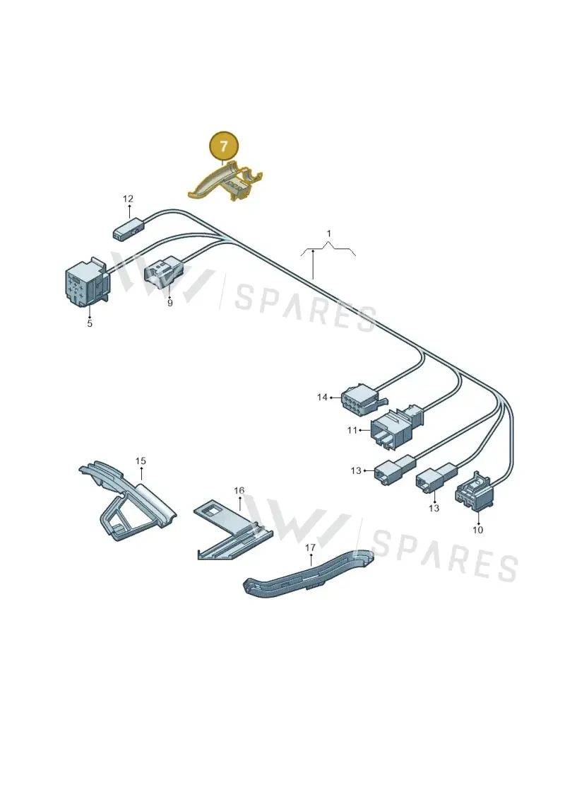 1T0971445F — Volkswagen Touran 2.0 (2010-2015) diagram 615972260, position 7