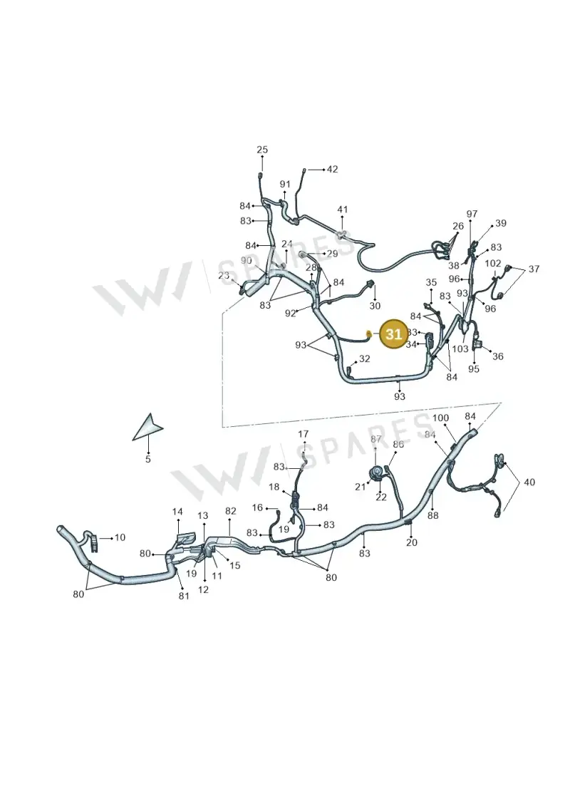1T0971582F — Skoda Superb (2013-2015) diagram 632971940, position 31