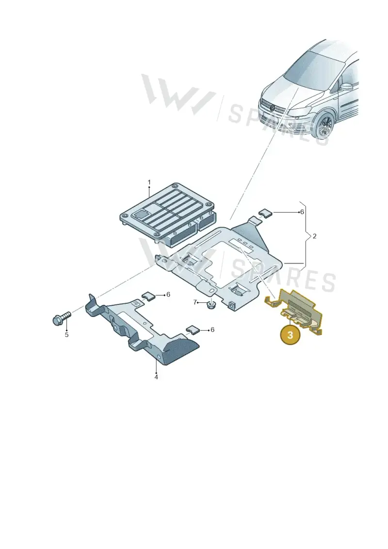 1T0971739G — Volkswagen Caddy (2015-2020) diagram 866906200, position 3