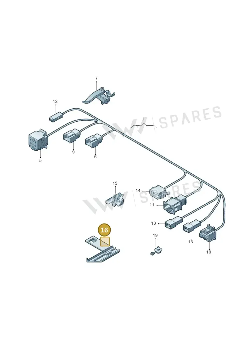 1T0971896A — Volkswagen TOURAN (SVW)       "CN"04> (2004-) diagram 446972260, position 16