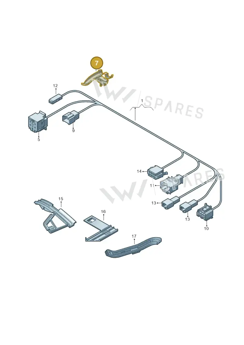 1T0971896A — Volkswagen Touran 2.0 (2010-2015) diagram 615972260, position 7