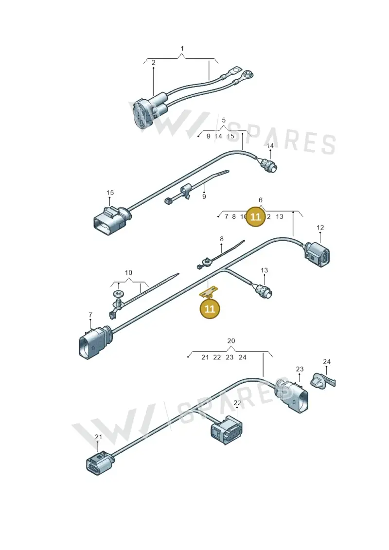 1T0971930D — Volkswagen Amarok twin cab (2022-) diagram 894971600, position 11