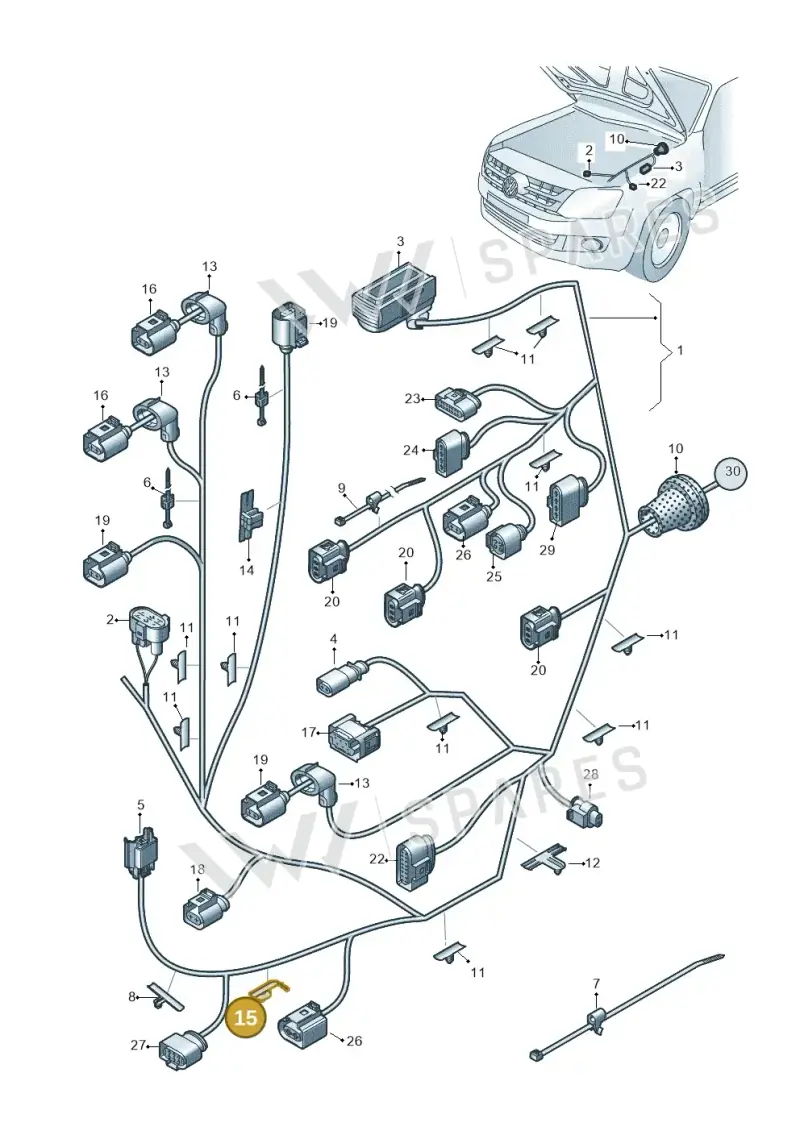 1T0972822F — Volkswagen Amarok twin cab (2022-) diagram 894971810, position 15