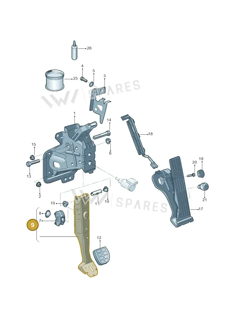1T1723142F — Volkswagen TOURAN (SVW)       "CN"04> (2004-) diagram 446721600, position 9