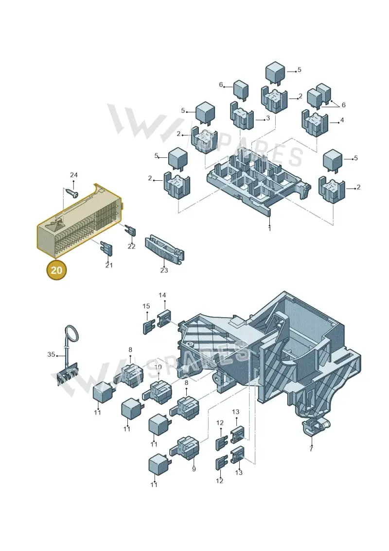 1T1937615B — SEAT Alhambra (2015-2022) diagram 689937100, position 20