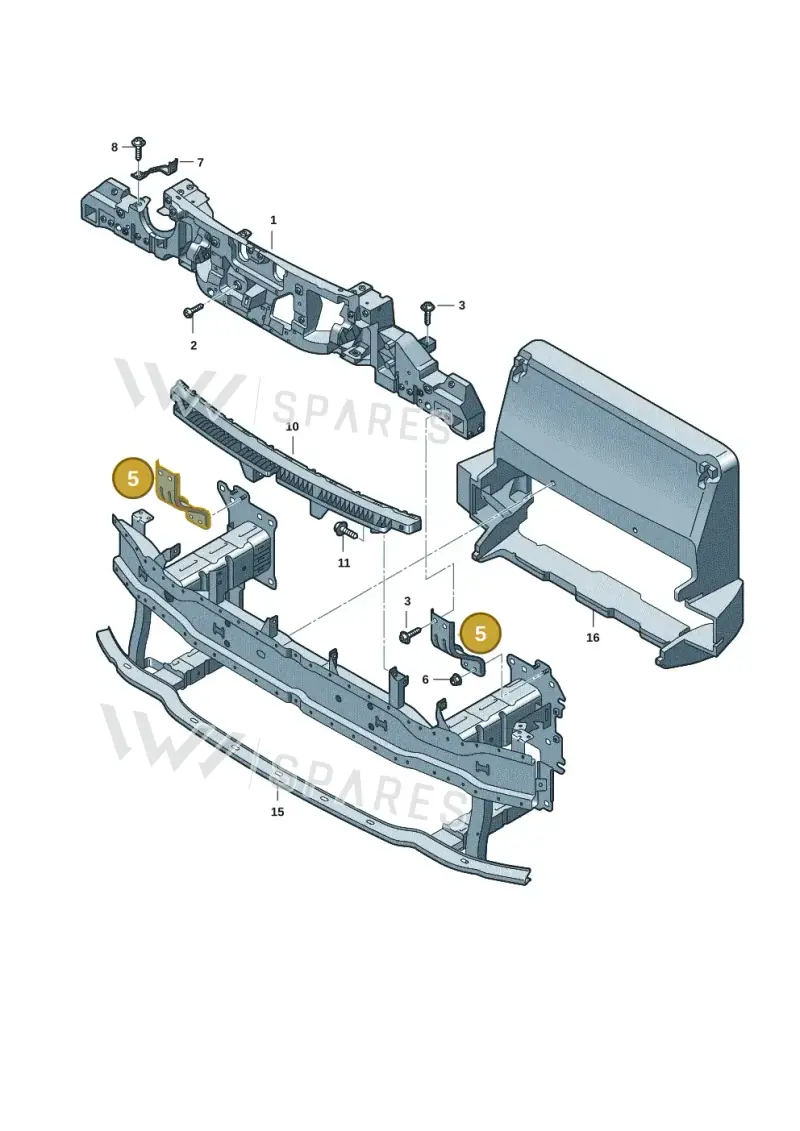 1T3805567 — Volkswagen ID.Buzz (2022-) diagram 15a805000, position 5