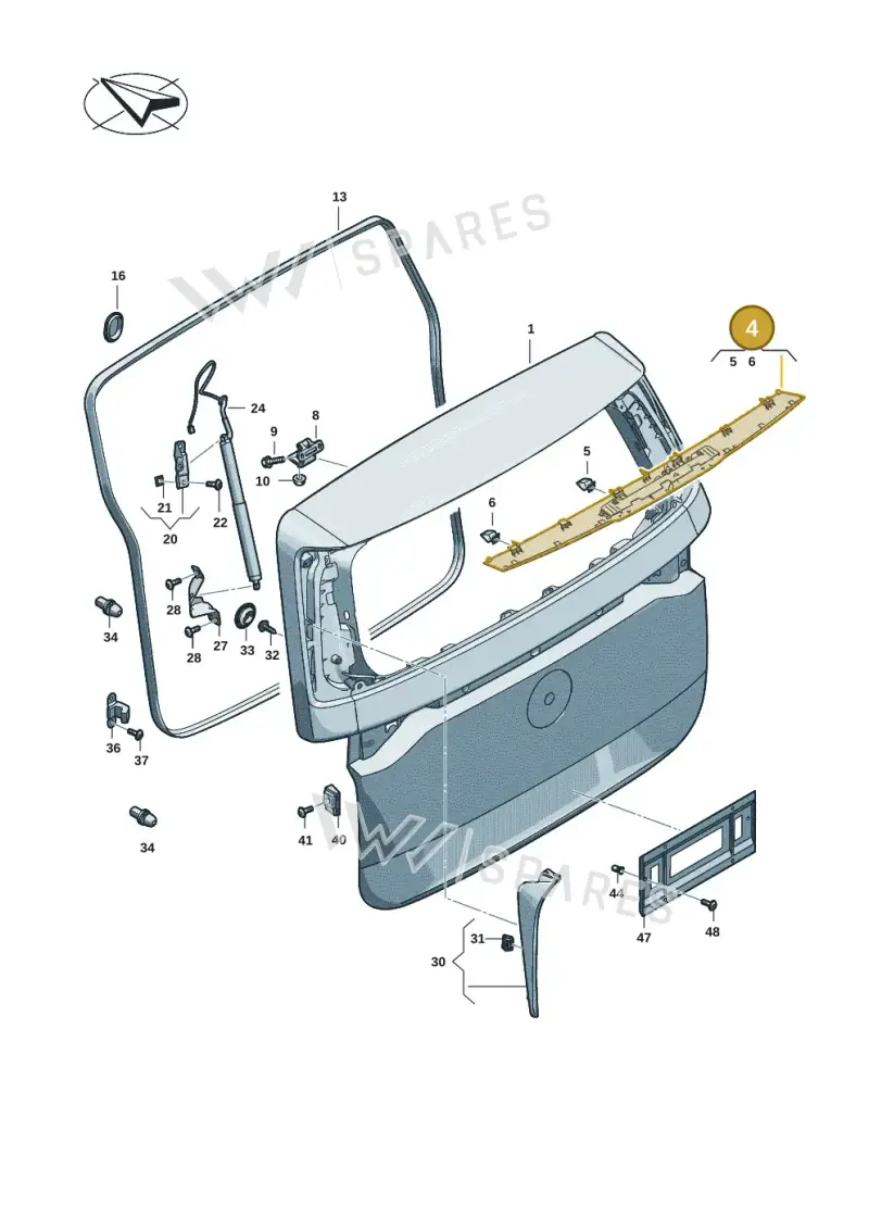 1T3827699041 — Volkswagen ID.Buzz (2022-) diagram 15a827000, position 4