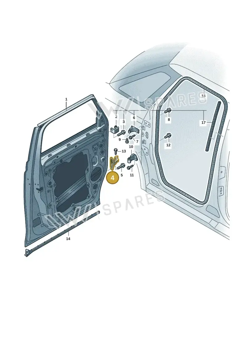 1T3831406 — Volkswagen ID.Buzz (2022-) diagram 15a831000, position 4