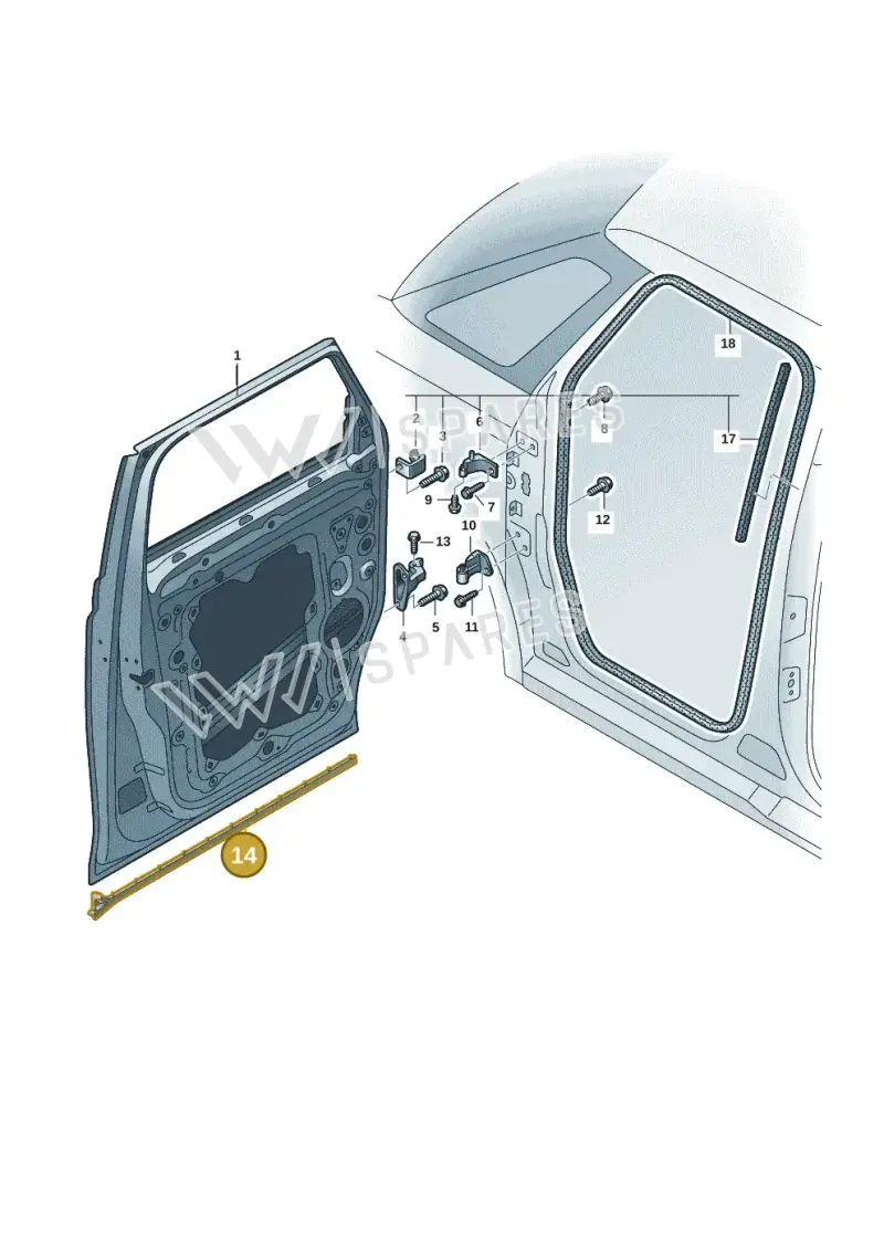 1T3837652 — Volkswagen ID.Buzz (2022-) diagram 15a831000, position 14
