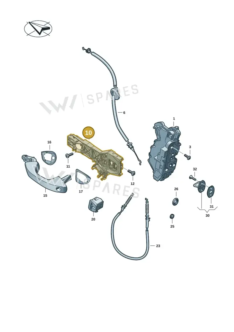 1T3837885B — Volkswagen ID. Buzz (2022-2025) diagram 2ka837000, position 10
