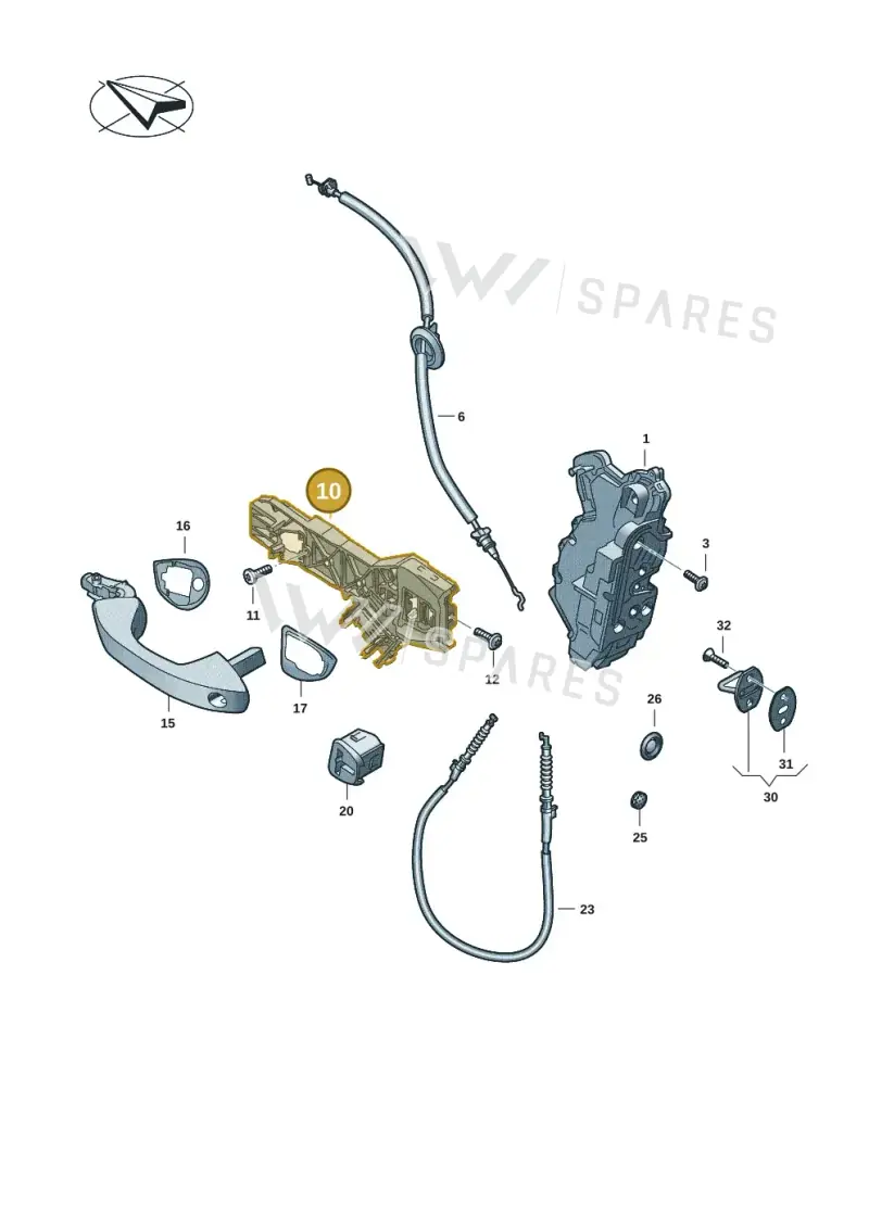 1T3837886B — Volkswagen ID.Buzz (2022-) diagram 2ka837000, position 10