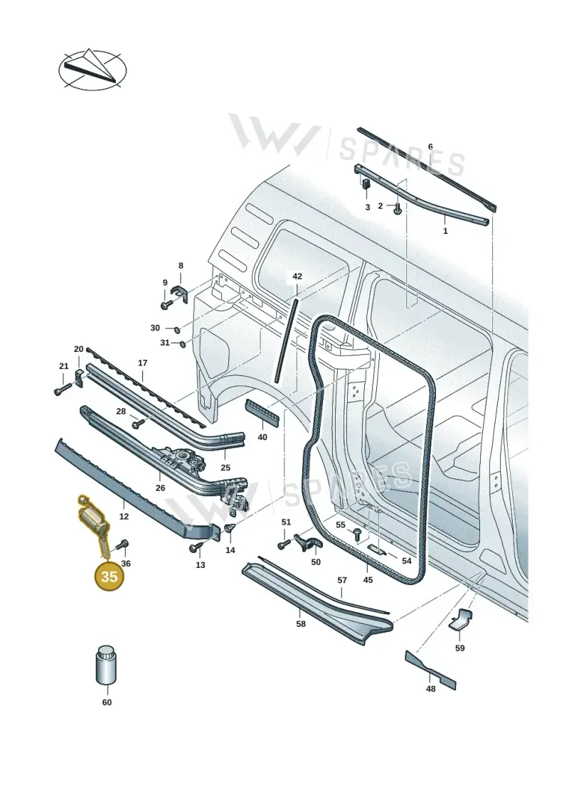 1T3843459A — Volkswagen ID.Buzz (2022-) diagram 15a843500, position 35