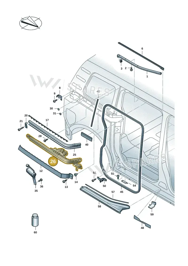 1T3843531S — Volkswagen ID. Buzz (2022-2025) diagram 15a843500, position 26