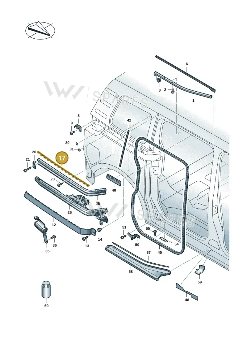 1T3843758B — Volkswagen ID.Buzz (2022-) diagram 15a843500, position 17