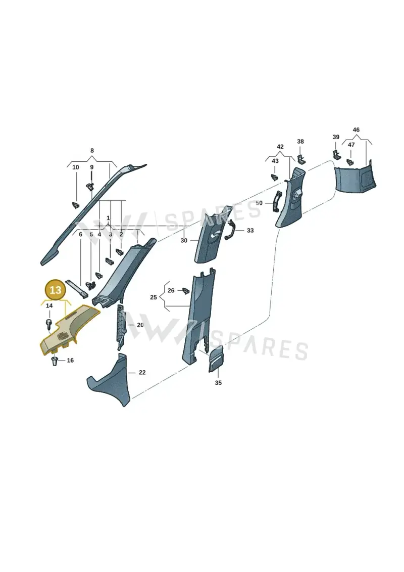 1T3867102A4PK — Volkswagen ID.Buzz (2022-) diagram 15a867700, position 13
