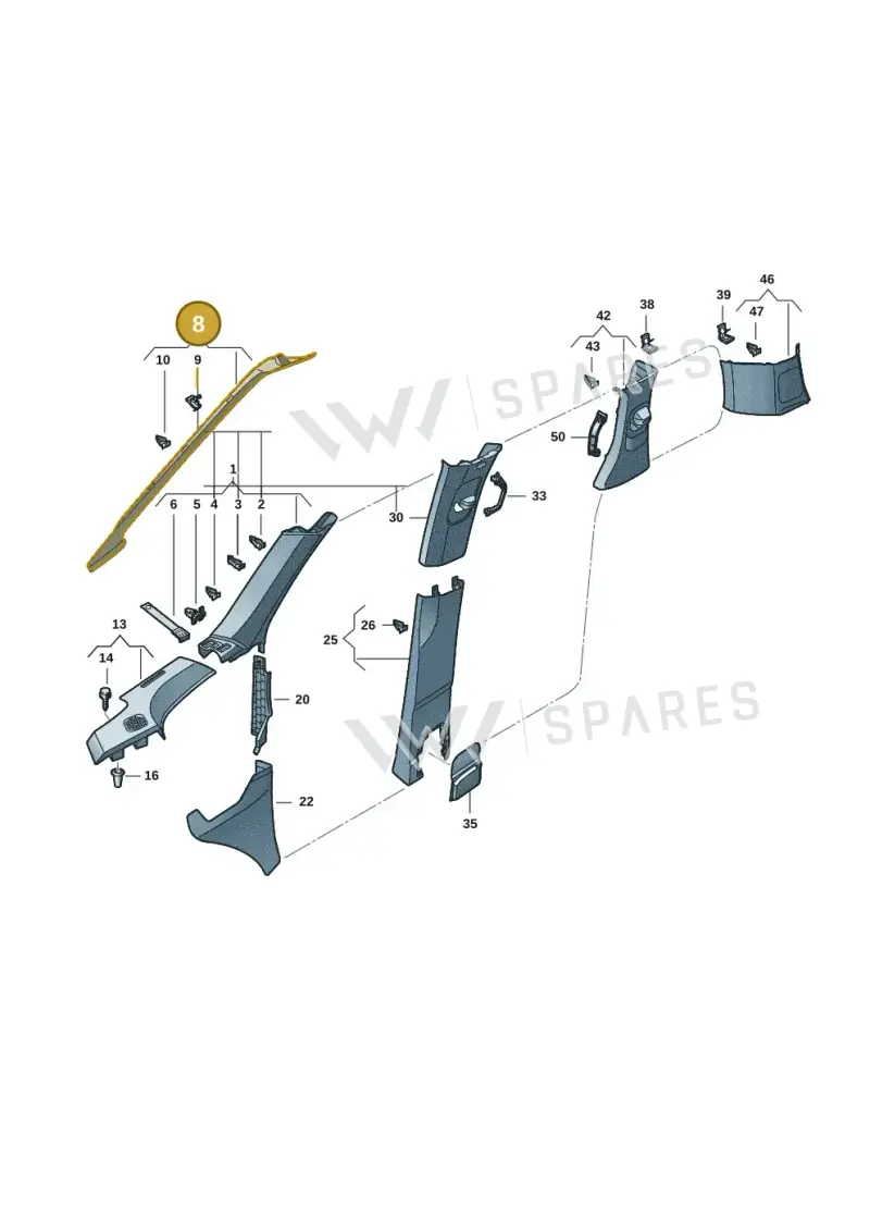 1T3867233B4PK — Volkswagen ID.Buzz (2022-) diagram 15a867700, position 8