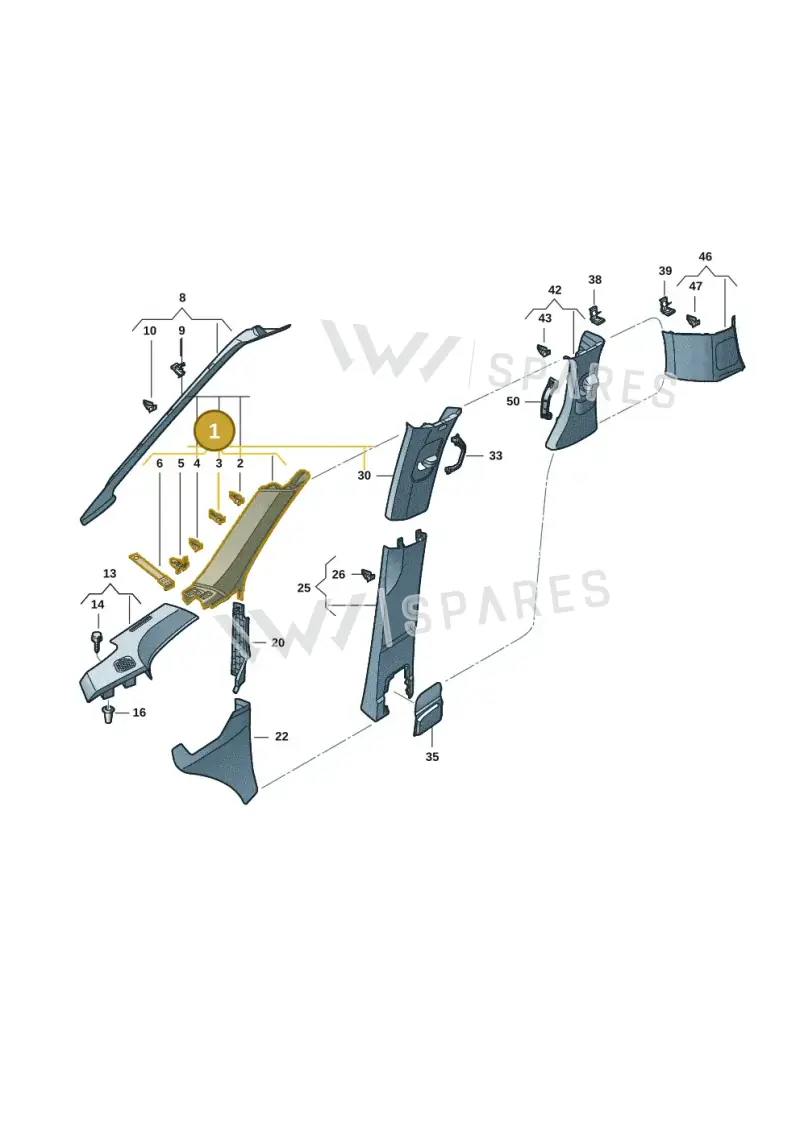 1T3867269D4PK — Volkswagen ID. Buzz (2022-2025) diagram 15a867700, position 1