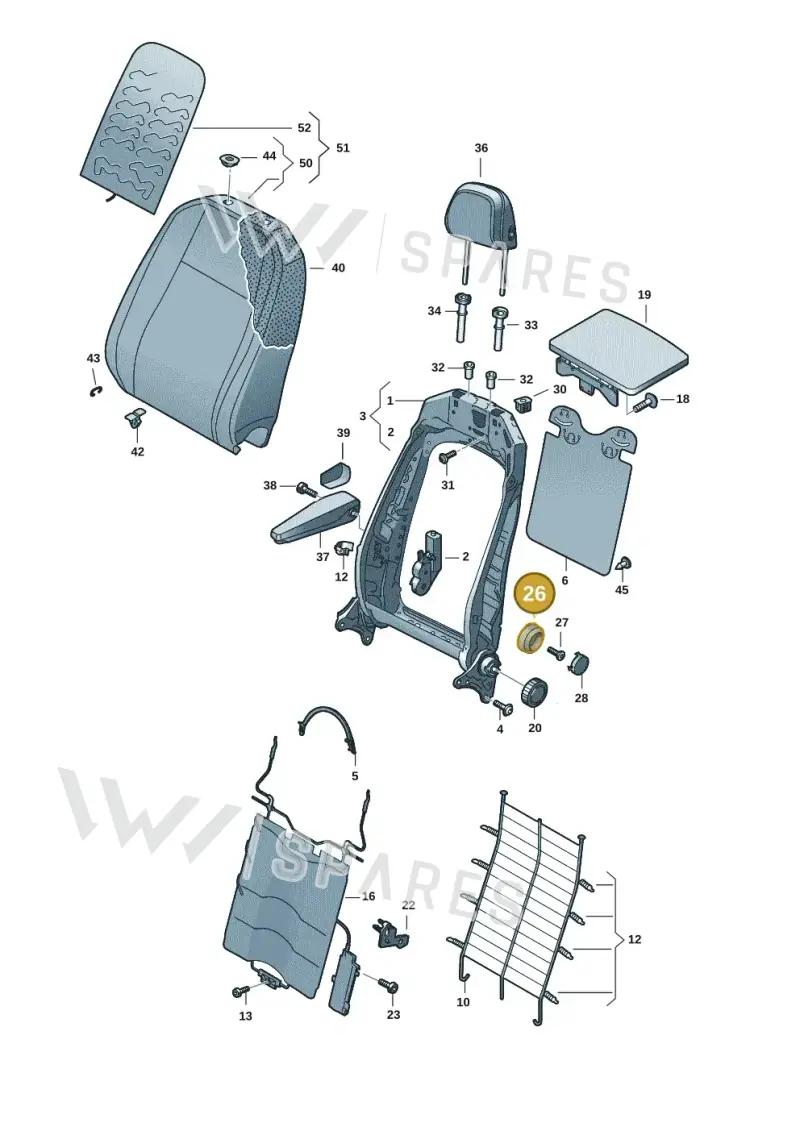 1T38810974PK — Volkswagen ID.Buzz (2022-) diagram 15a881500, position 26