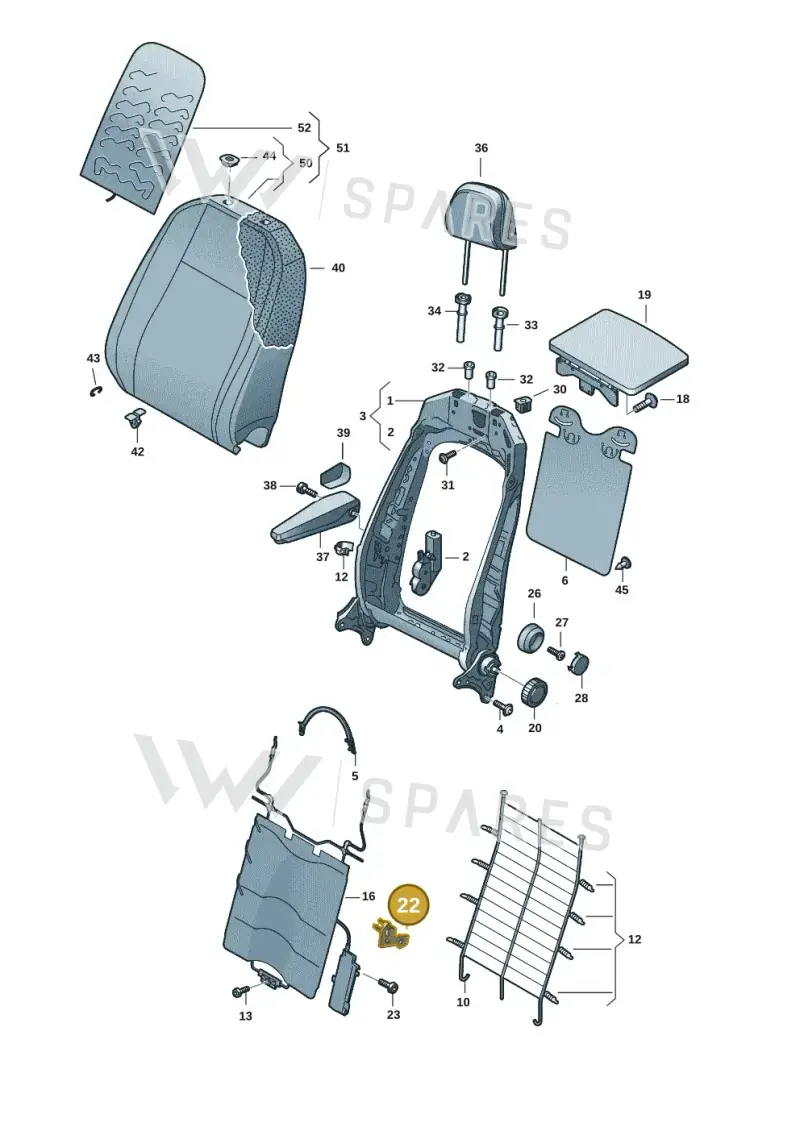 1T3881263 — Volkswagen ID.Buzz (2022-) diagram 15a881500, position 22