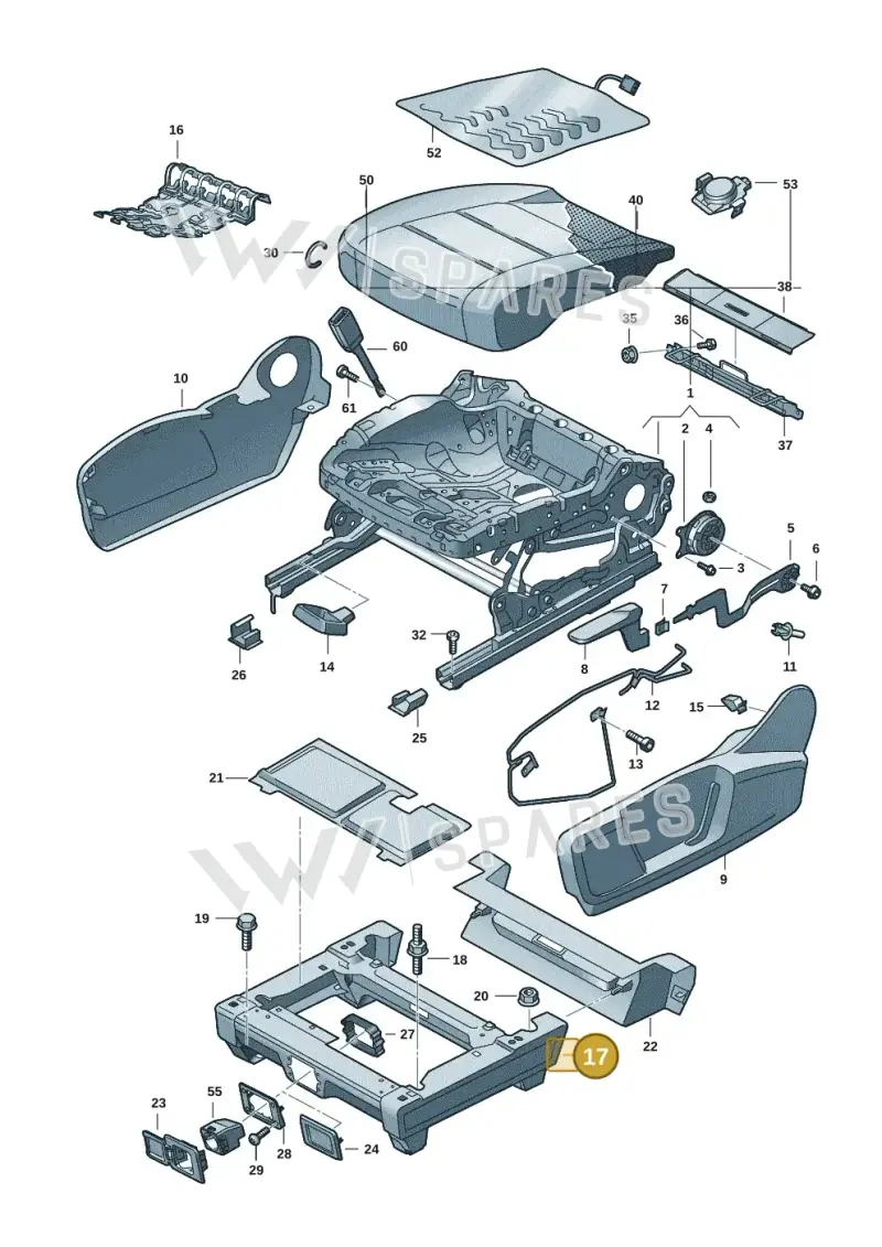 1T3881677 — Volkswagen ID.Buzz (2022-) diagram 15a881000, position 17