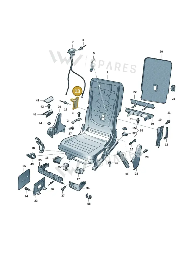 1T3885998 — Volkswagen ID.Buzz (2022-) diagram 15a885000, position 13