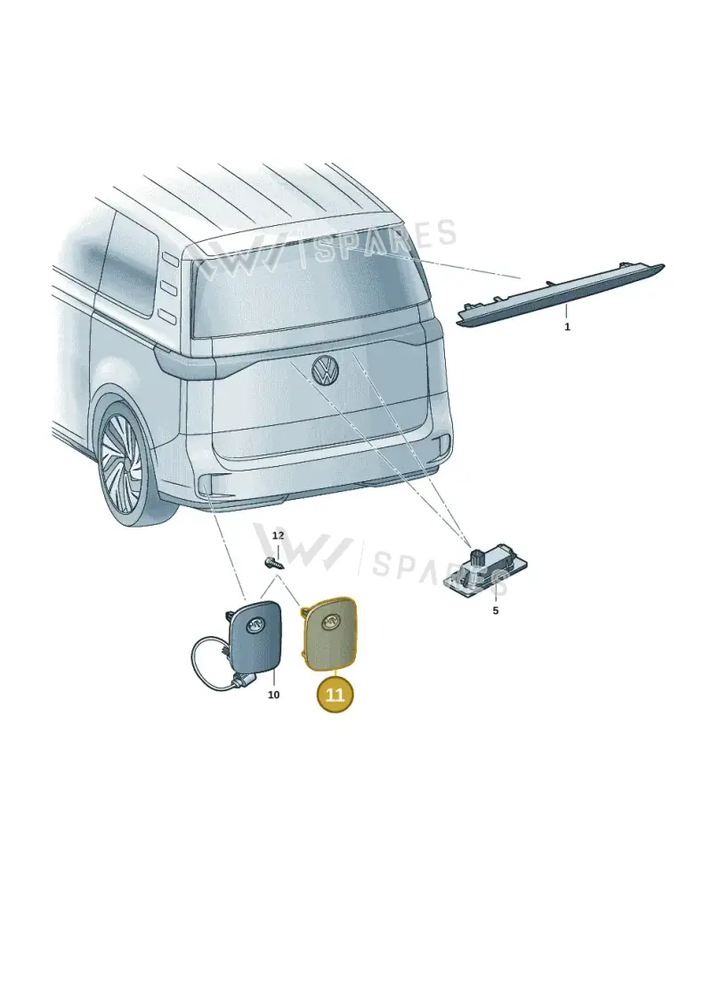 1T3945702F — Volkswagen ID. Buzz (2022-2025) diagram 15a945030, position 11